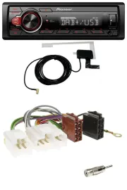 Автомагнитола Pioneer 1-DIN MP3 DAB USB AUX для Nissan Almera N15 (1995–2000)