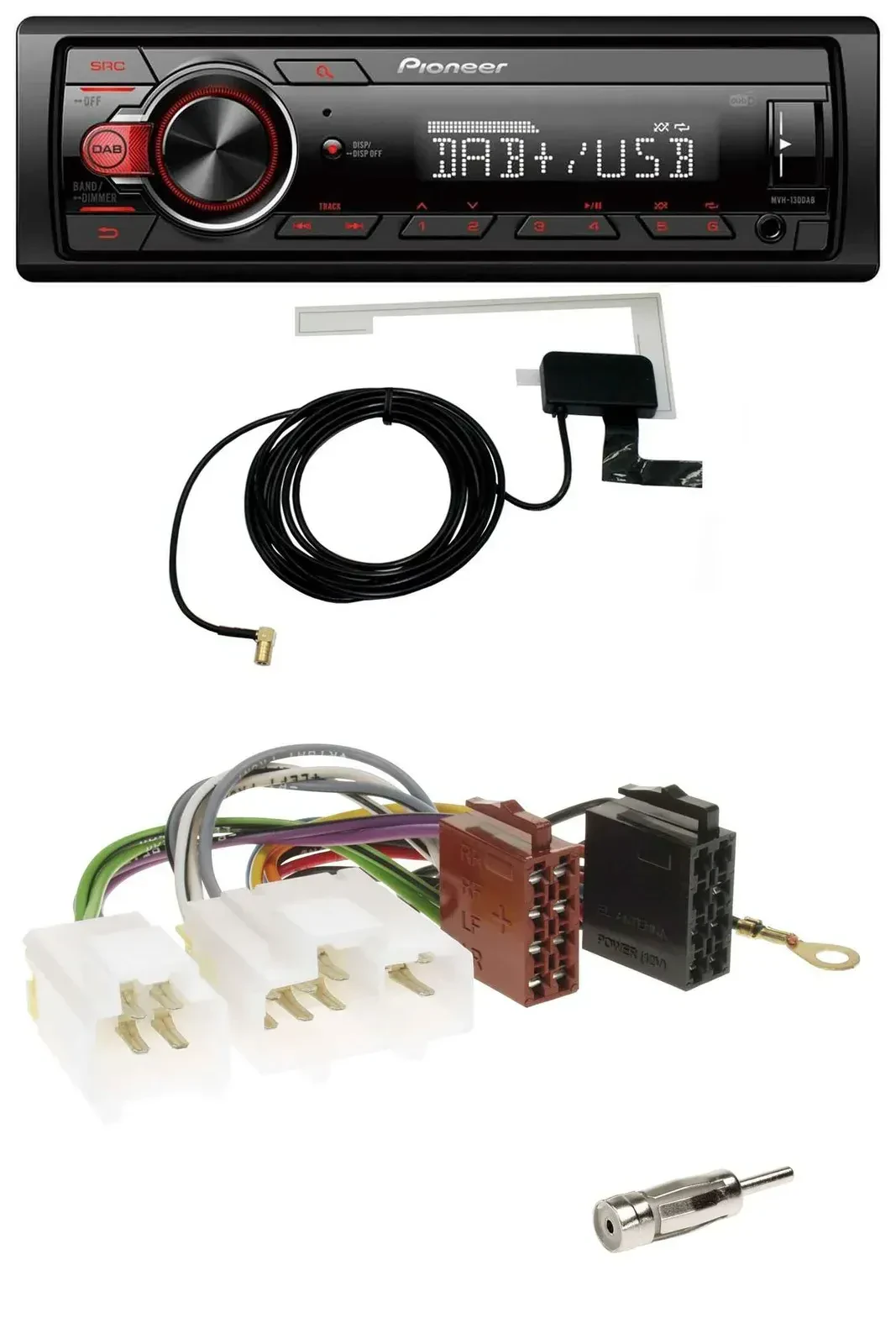 Автомагнитола Pioneer 1-DIN MP3 DAB USB AUX для Nissan Almera N15 (1995–2000)