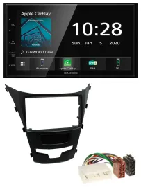 Kenwood Bluetooth MP3 DAB USB 2DIN Autoradio für SSangYong Korando ab 2013