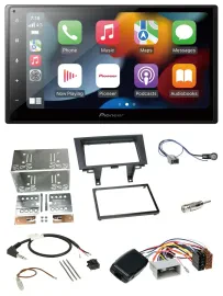 Автомагнитола для Honda CR‑V (2006–2012) Pioneer DAB, Bluetooth, 2-DIN, USB, поддержка кнопок на руле