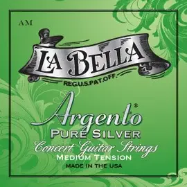 Струны для классической гитары La Bella AM Argento PURE SILVER 29-41