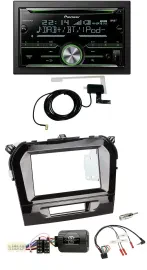 Автомагнитола Pioneer 2DIN, CD, USB, Bluetooth, DAB, для Suzuki Vitara (с 2015), поддержка кнопок на руле
