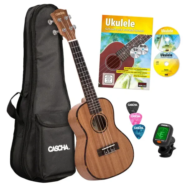 CASCHA HH 2036 Premium Mahogany Konzert Ukulele