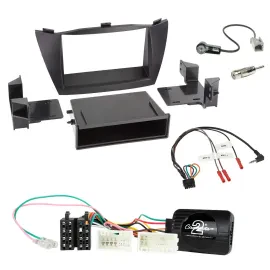 Einbauset Lenkradadapter DIN Autoradio für Hyundai ix35 2010-2013 schwarz