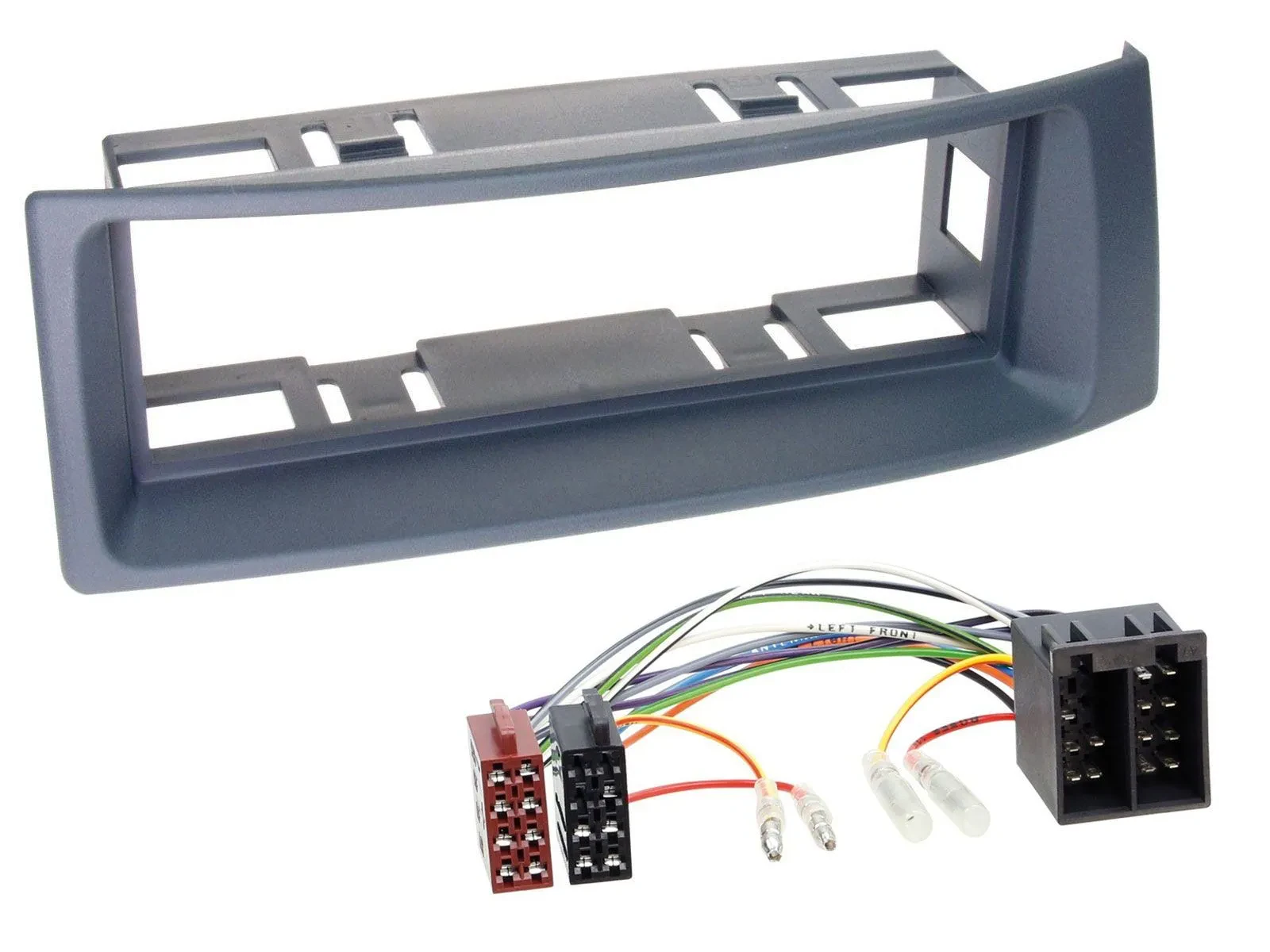 Einbauset DIN Autoradio für Renault Scenic Megane bis 03 grau