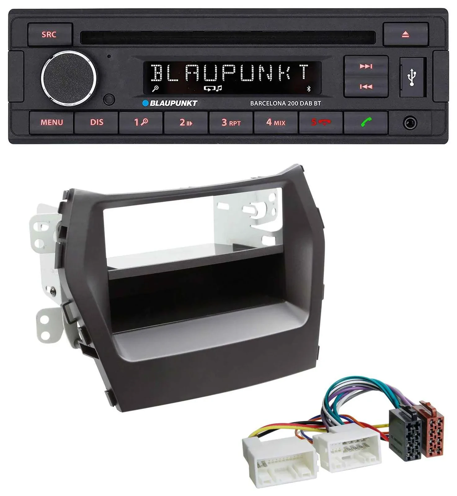 Blaupunkt USB DAB CD Bluetooth MP3 Autoradio für Hyundai Santa Fe (ab 2012)