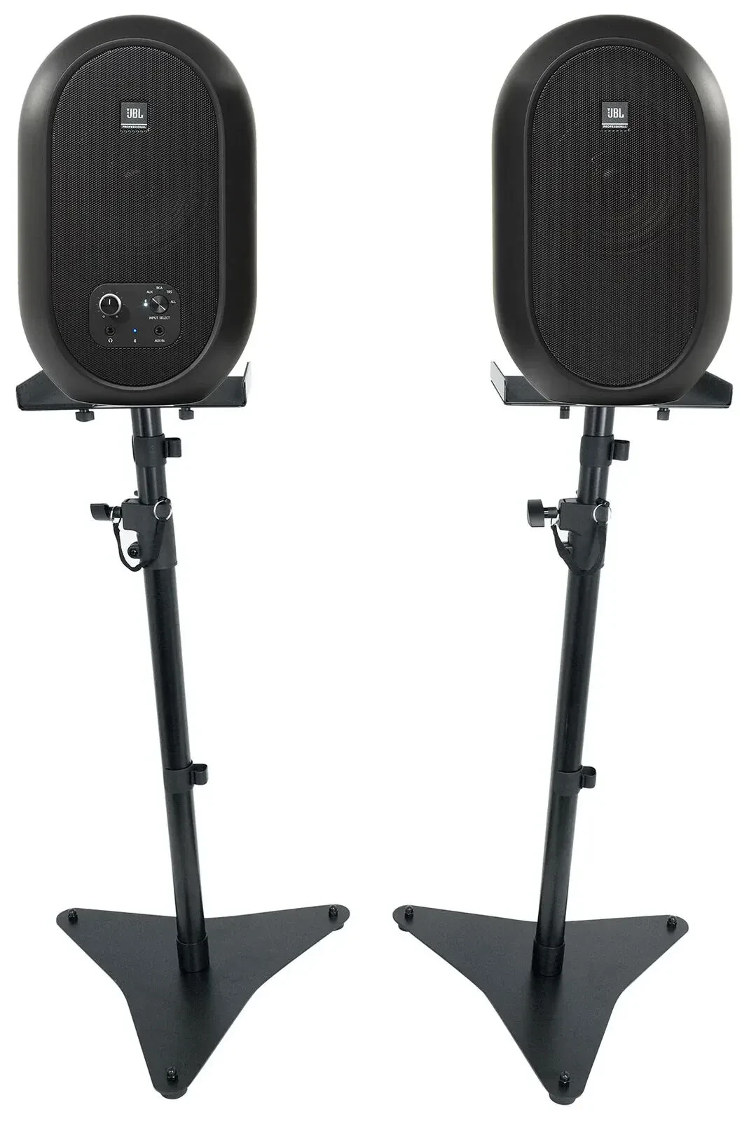 (2) JBL 104SET-BT Active Studio Reference Monitors w/Bluetooth+Adjustable Stands