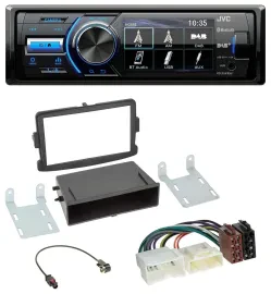 JVC Bluetooth MP3 USB DAB Autoradio für Dacia Logan Sandero Opel Vivaro