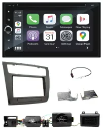 Blaupunkt USB DAB Bluetooth 2DIN TMC Lenkrad Navigation für BMW 1er PDC aut. Kli