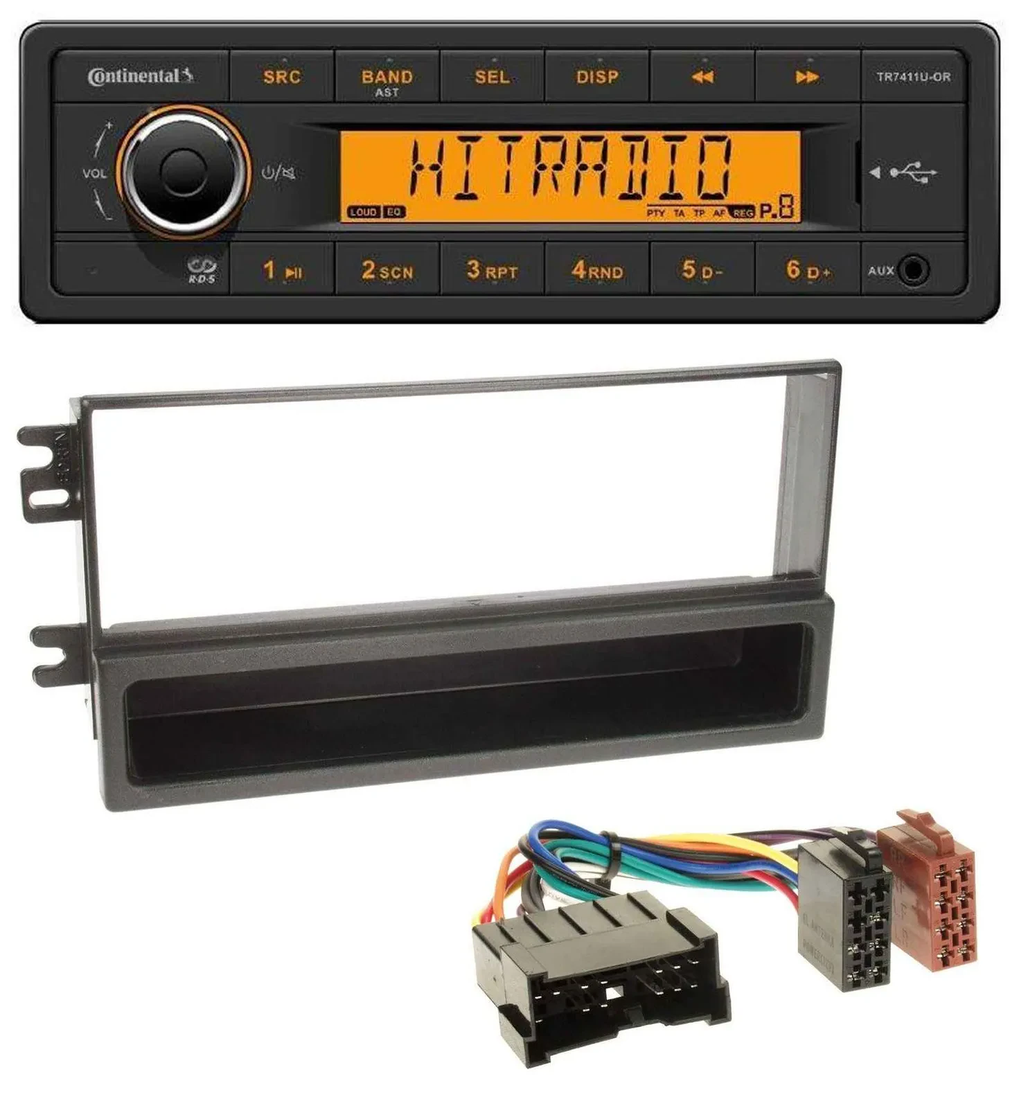 Continental 1DIN USB AUX MP3 Autoradio für Kia Sorento (2002-2006)