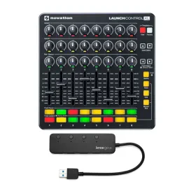 Novation Launch Control XL MIDI Ableton Live Controller with 4-Port USB 3.0 Hub