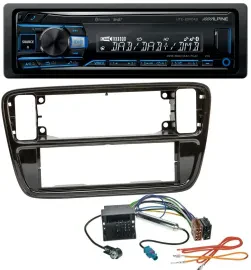 Alpine USB Bluetooth DAB MP3 Autoradio für VW Up AA AAN 2011-2016 piano black