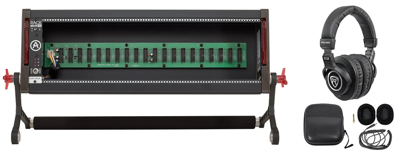 Рэковый кейс для Eurorack Arturia RackBrute 3U Noir (набор) с наушниками