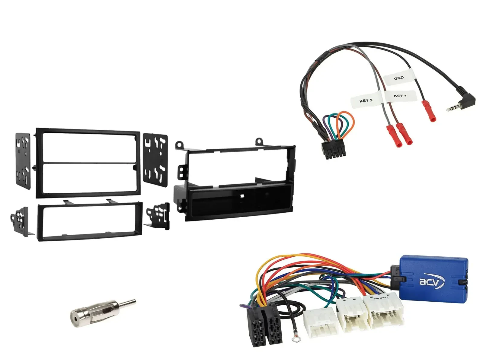 Einbauset Lenkradadapter Doppel DIN Autoradio für Nissan 350Z 2002-2005 Roadster