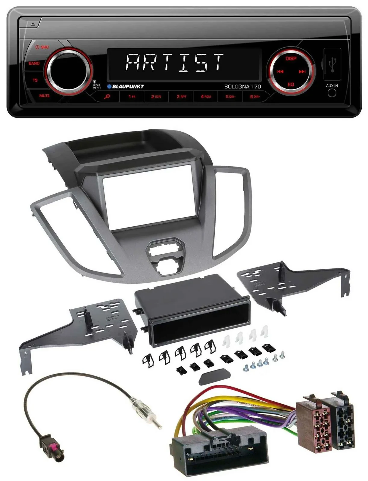 Автомагнитола Blaupunkt 1-DIN USB/SD MP3 AUX для Ford Transit V363 (2014–2018)