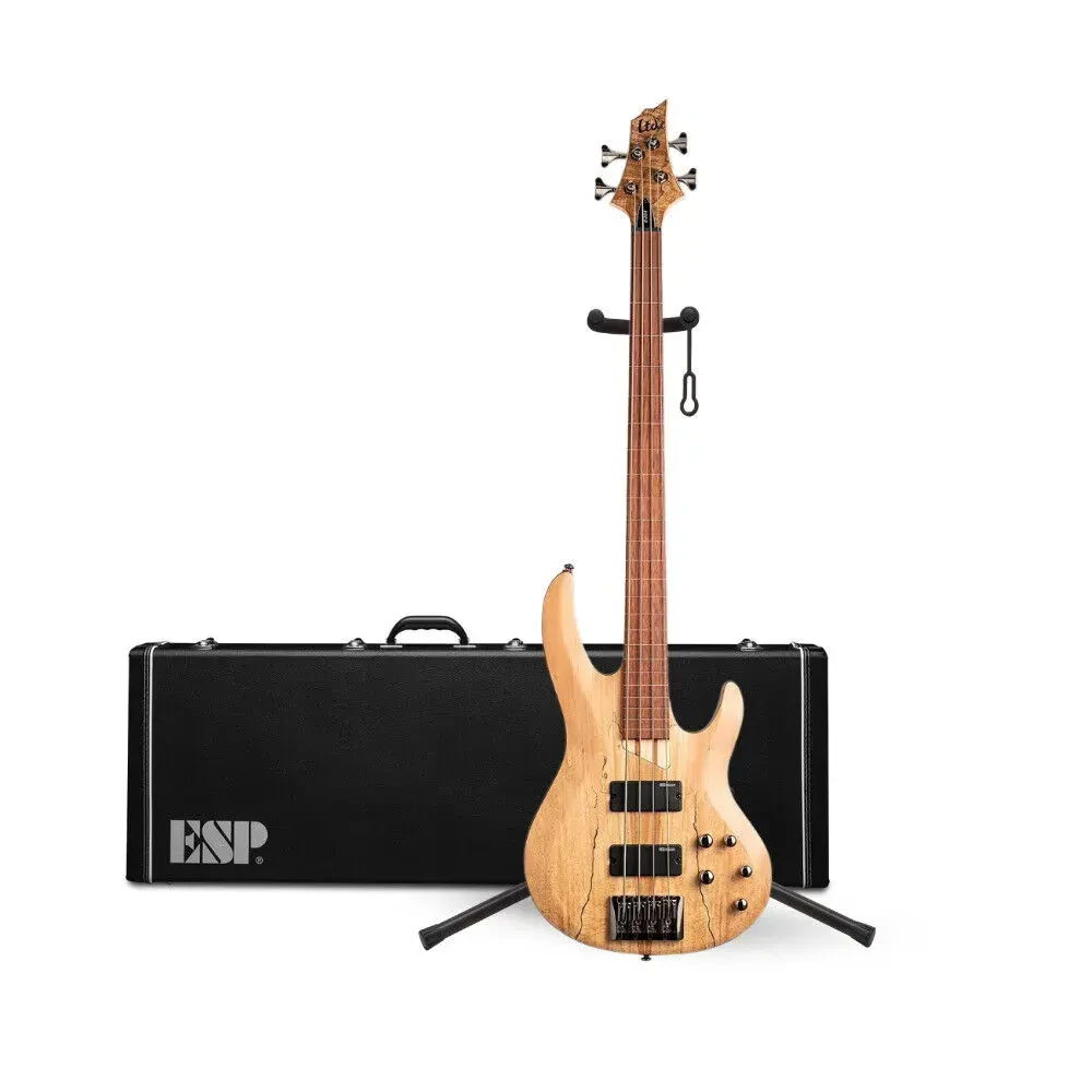Бас-гитара ESP Guitars and Basses LTD B 204SM Fretless Natural Satin (набор)