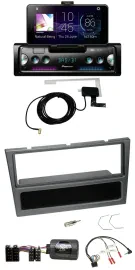 Pioneer DAB Bluetooth Lenkrad USB Autoradio für Opel Corsa C 2000-04 charcoal