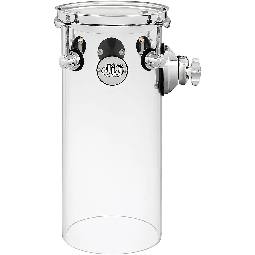 DW Design Series Rata Toms 6 x 14 in. Clear Acrylic