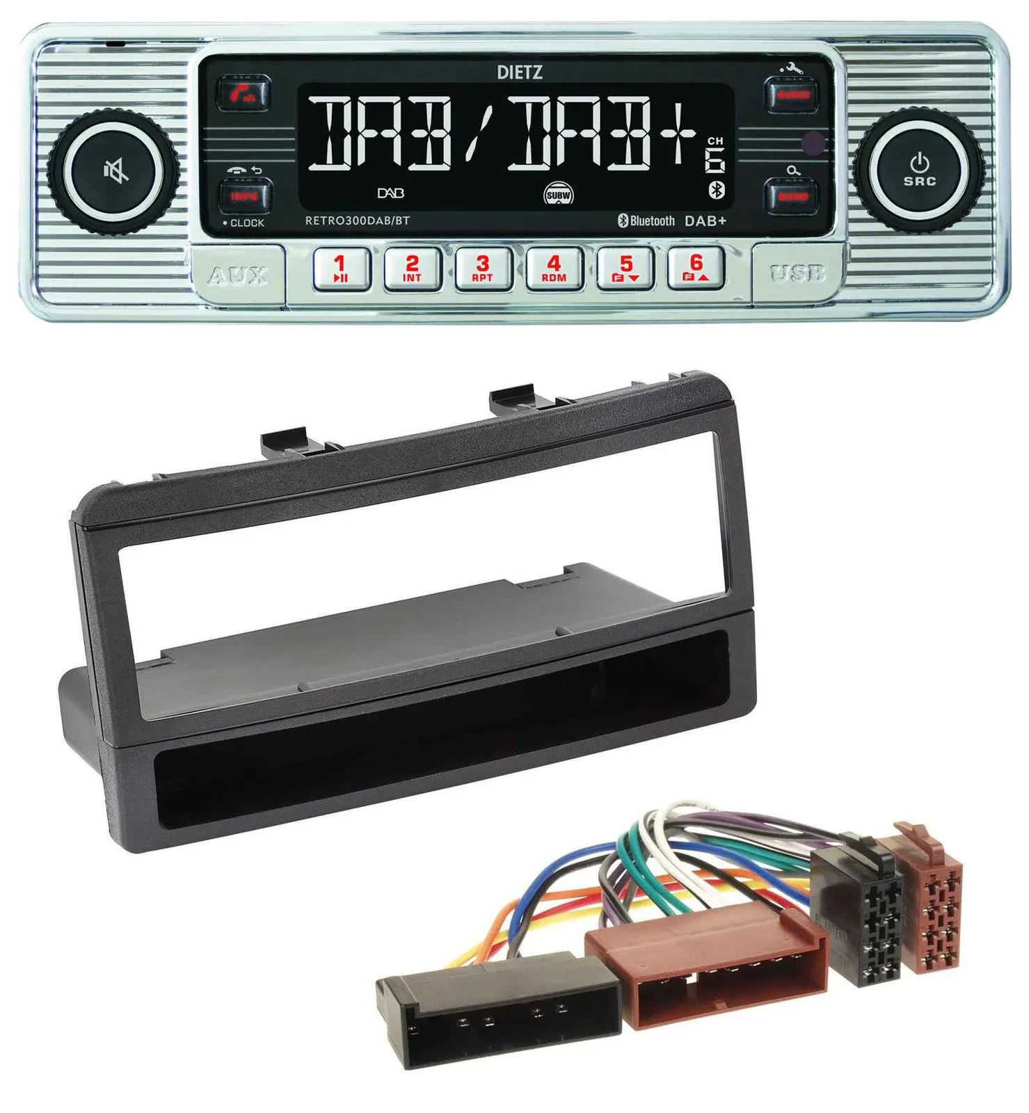 Dietz Bluetooth MP3 DAB USB Autoradio für Ford Mondeo 96-02 Puma Transit Ablagef