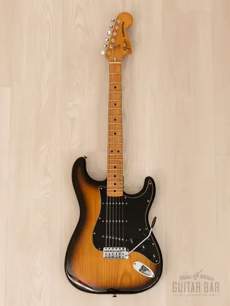 Электрогитара Fender Stratocaster SSS Sunburst w/case USA 1980