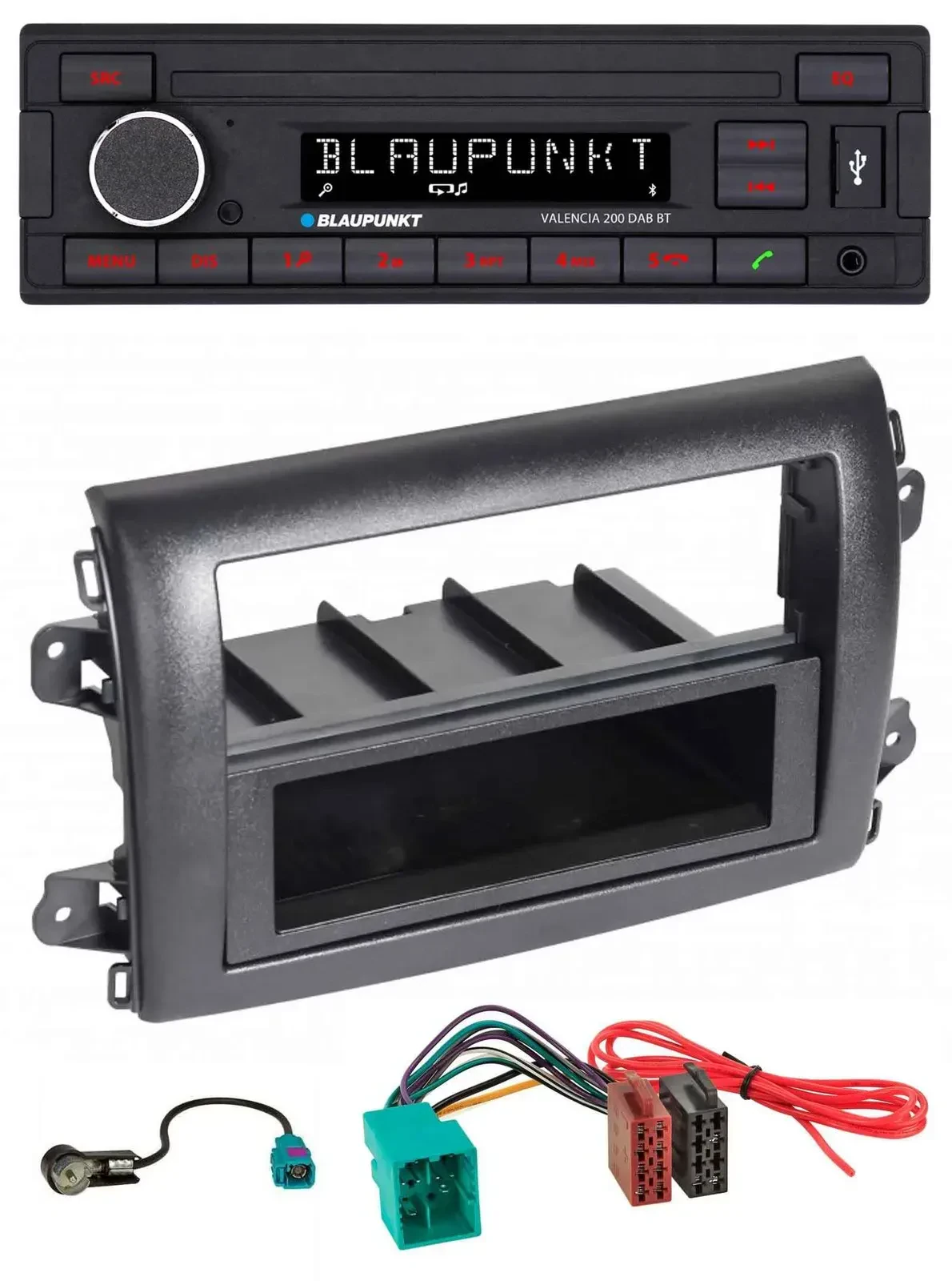 Blaupunkt DAB MP3 Bluetooth USB Autoradio für Fiat Ducato (Serie 8, ab 2021)