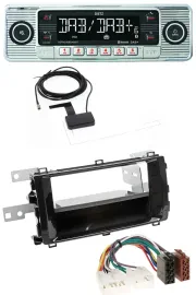 Dietz Bluetooth USB MP3 DAB Autoradio für Toyota Auris (ab 2013) schwarz