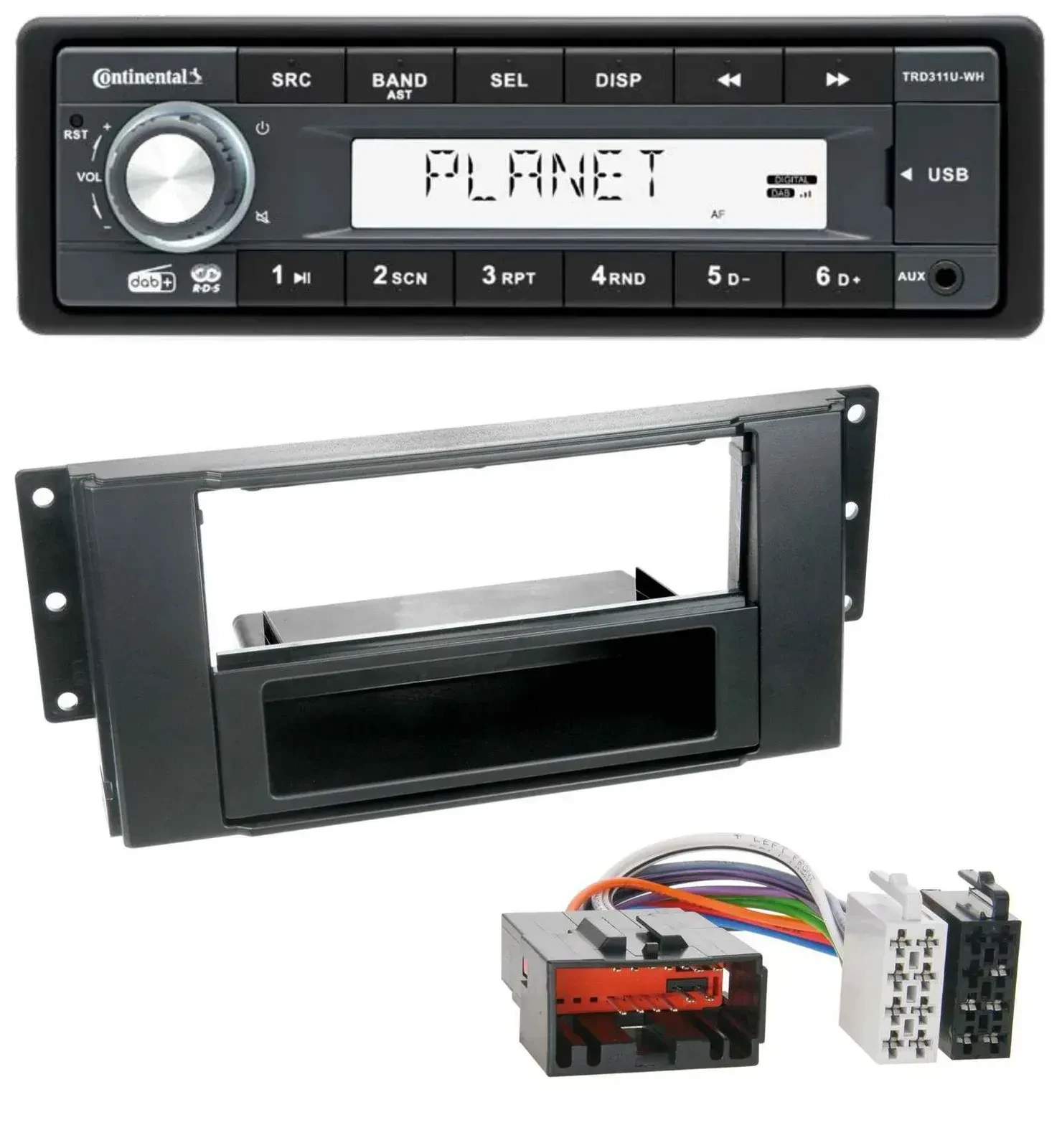 Continental MP3 AUX USB DAB 1DIN Autoradio für Land Rover Freelander 2007-2010