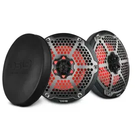 DS18 CF-8M 8" Hydro Series Coaxial 4-ohm Marine Speakers with LED