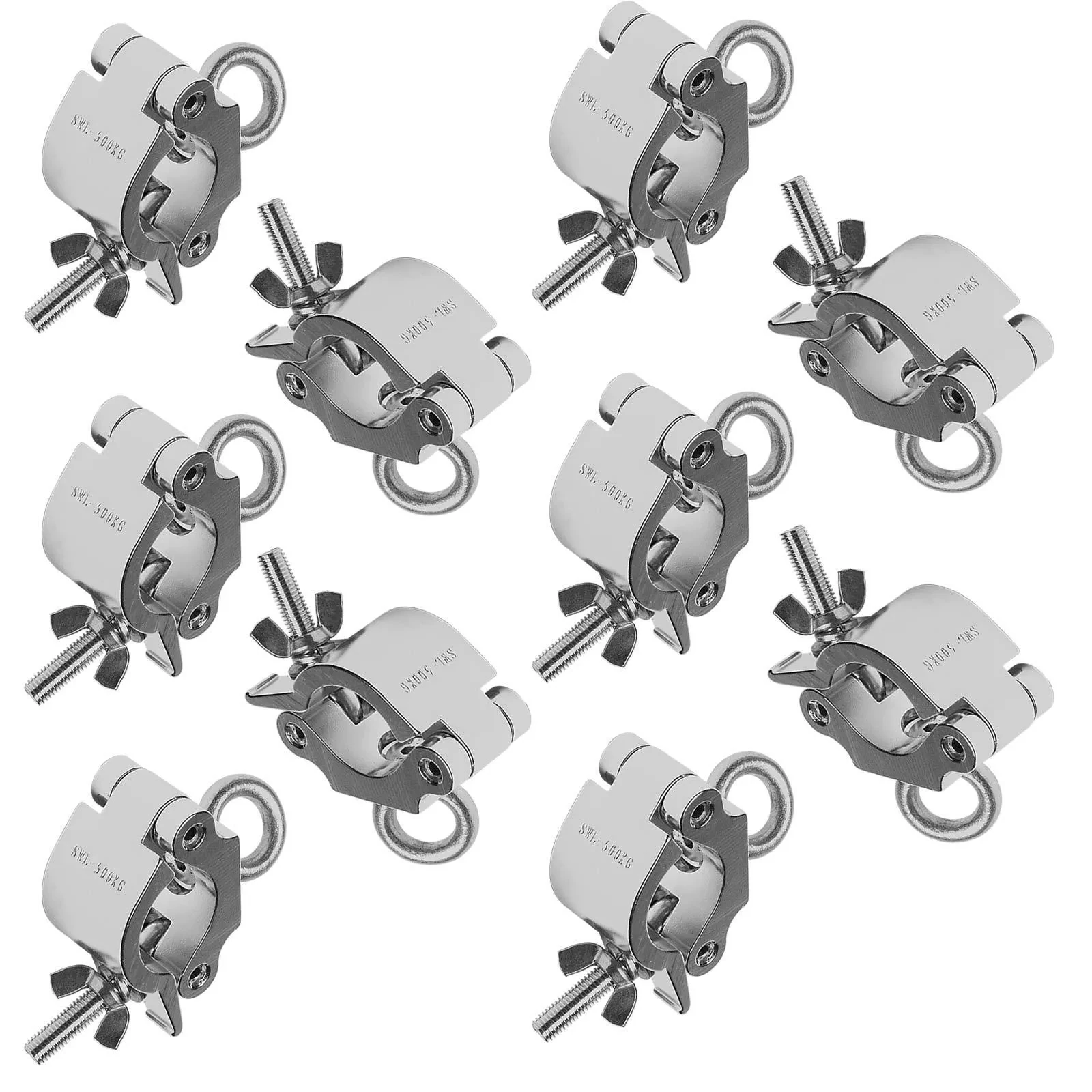 Global Truss Eye Clamp Heavy Duty Clamp W/ Eyebolt - 10 Pack