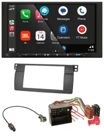 Автомагнитола JBL 2-DIN, DAB, Bluetooth, USB, навигация, для BMW 3 Series E46