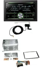 Автомагнитола Pioneer 2DIN CD/USB/MP3, Bluetooth, DAB для Hyundai Santa Fe (SM, 2004–2006)