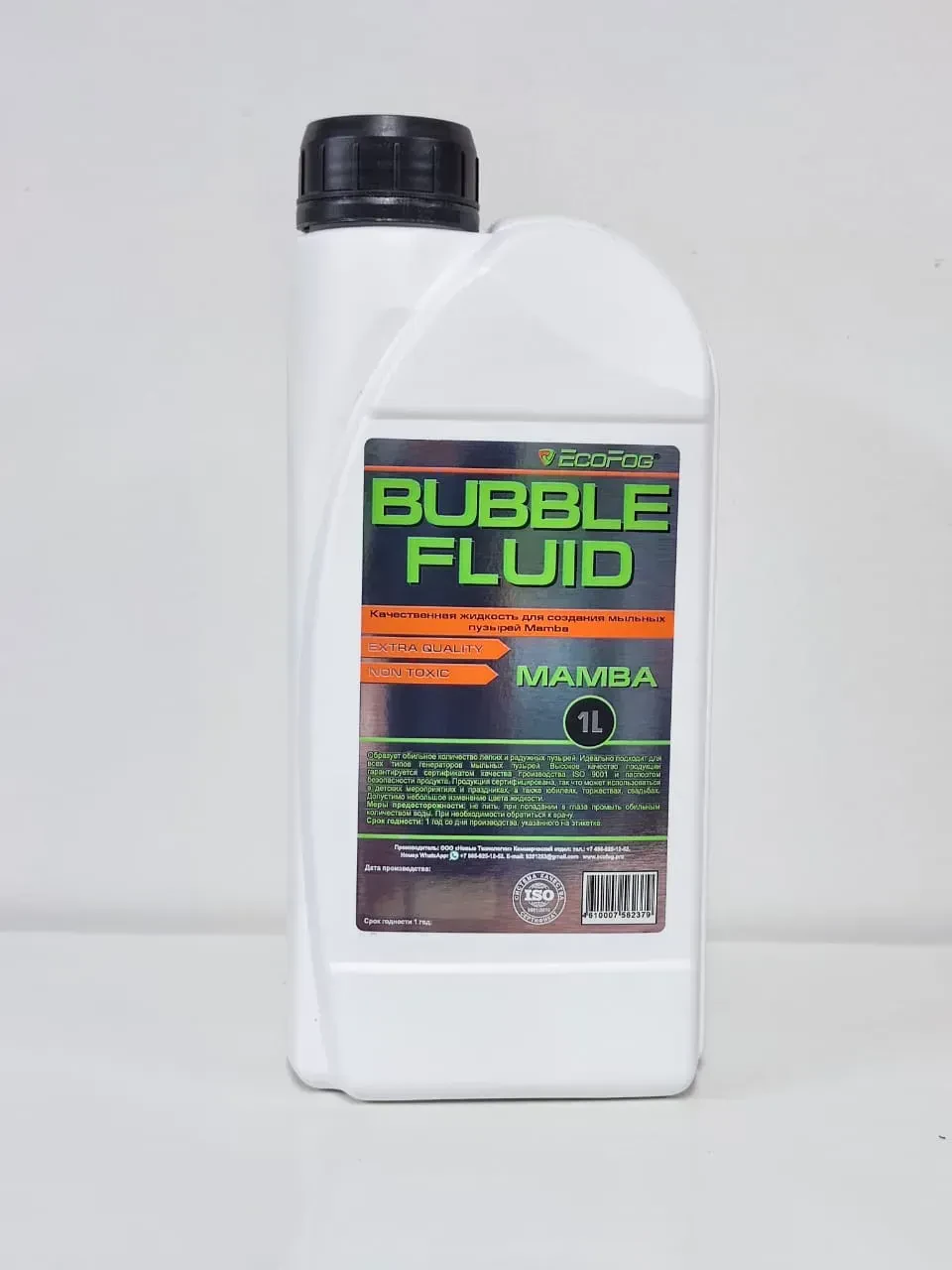 Жидкость для генератора мыльных пузырей EcoFog EF-Mamba-1L