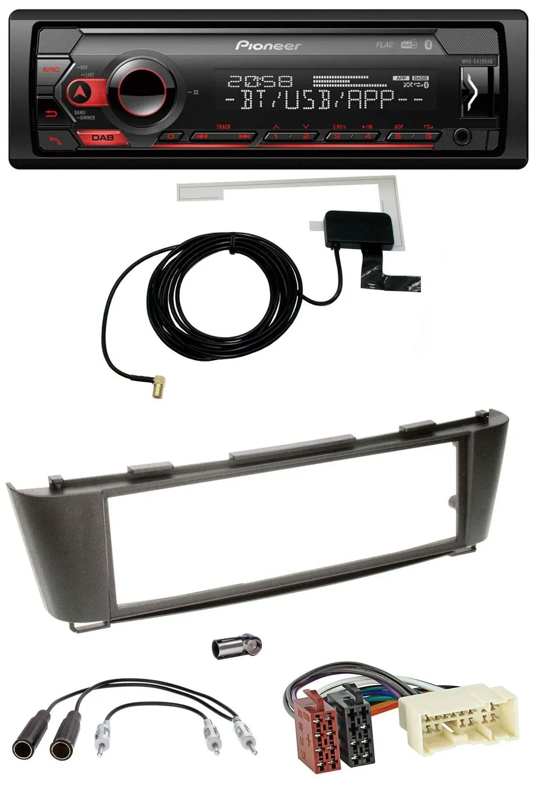 Автомагнитола для Nissan Almera (с 2003) Pioneer DAB, USB, MP3, Bluetooth