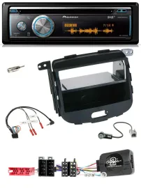 Автомагнитола для Hyundai i10 (2009–2013) Pioneer DAB USB CD Bluetooth, поддержка управления с руля, черная