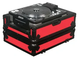 Odyssey Cases FRCDJBKRED Black Red Large Format Media Player Case