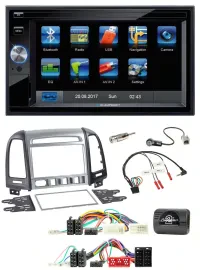 Blaupunkt 2DIN Bluetooth TMC USB Lenkrad SD Navigation für Hyundai SantaFe 2010-