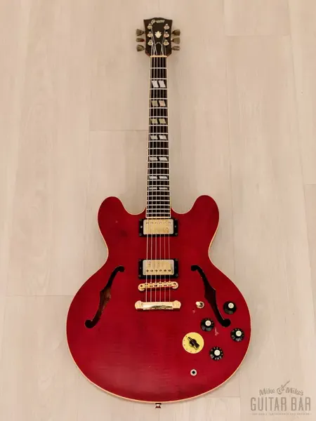 Полуакустическая электрогитара Greco SA-800 Vintage 345 Semi-Hollowbody Japan 1978 w/Varitone, gigbag