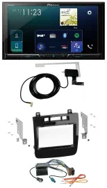Pioneer 2DIN DAB USB MP3 Bluetooth Autoradio für VW Touareg (2010-2014)