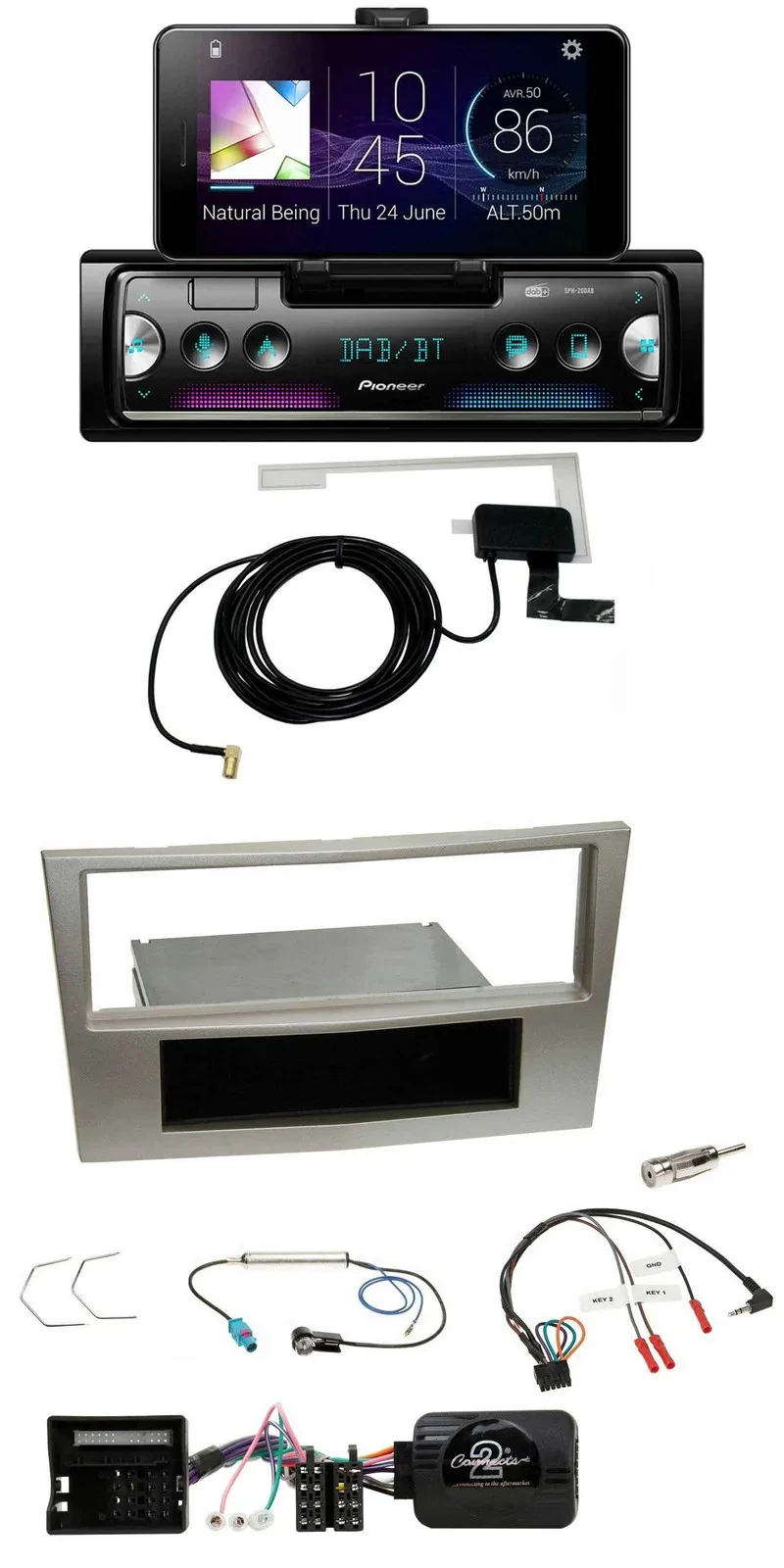 Pioneer DAB Bluetooth Lenkrad USB Autoradio für Opel Zafira B Astra H Corsa D sa