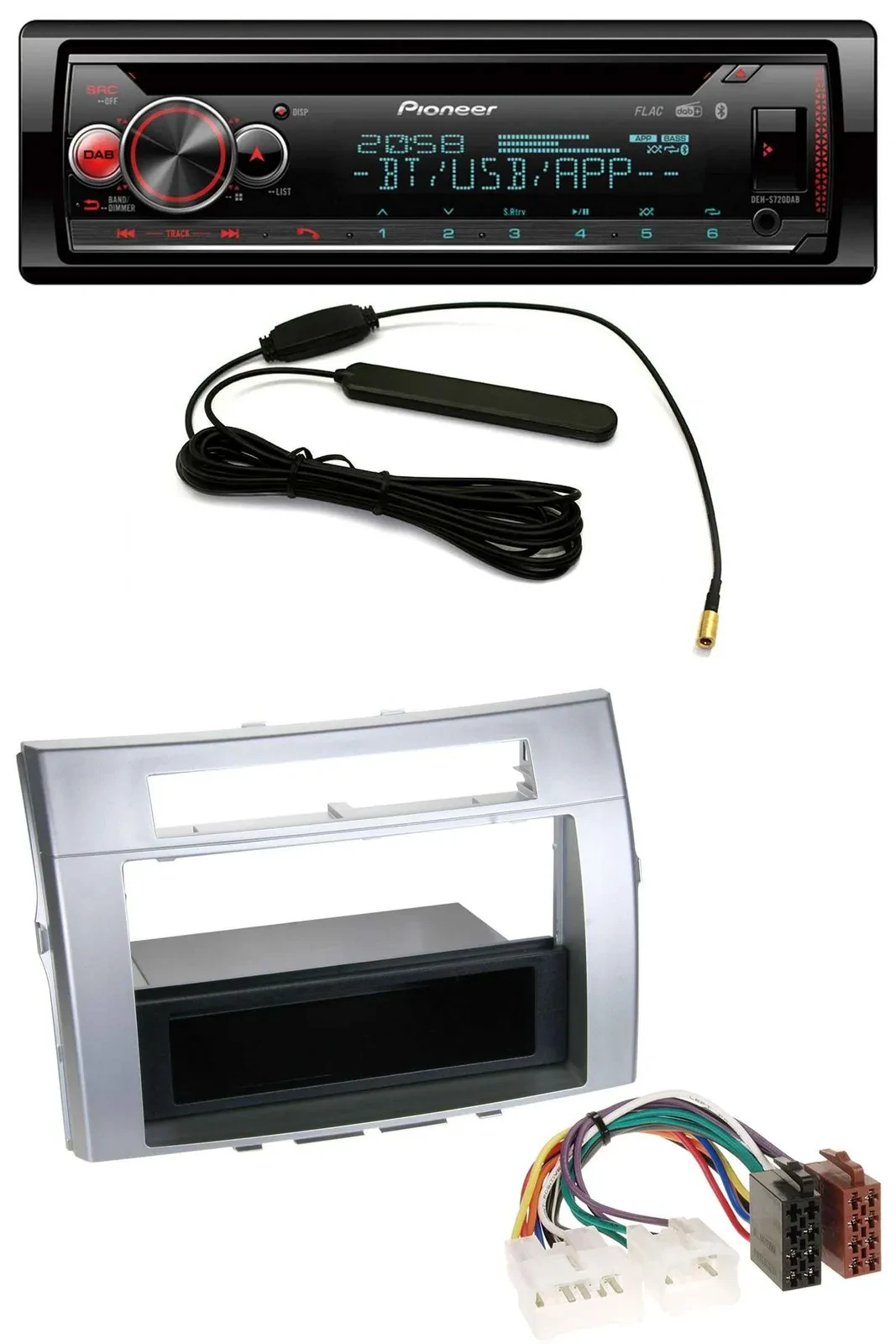 Pioneer USB DAB MP3 Bluetooth CD Autoradio für Toyota Corolla Verso 2004-2009 si