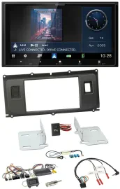 Kenwood Bluetooth 2DIN USB DAB Lenkrad Autoradio für Land Rover Evoque 2011-2013