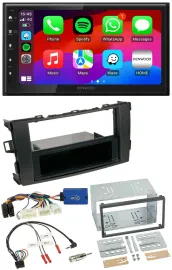 Kenwood Lenkrad USB DAB 2DIN Bluetooth Autoradio für Toyota Auris 2011-2012 schw