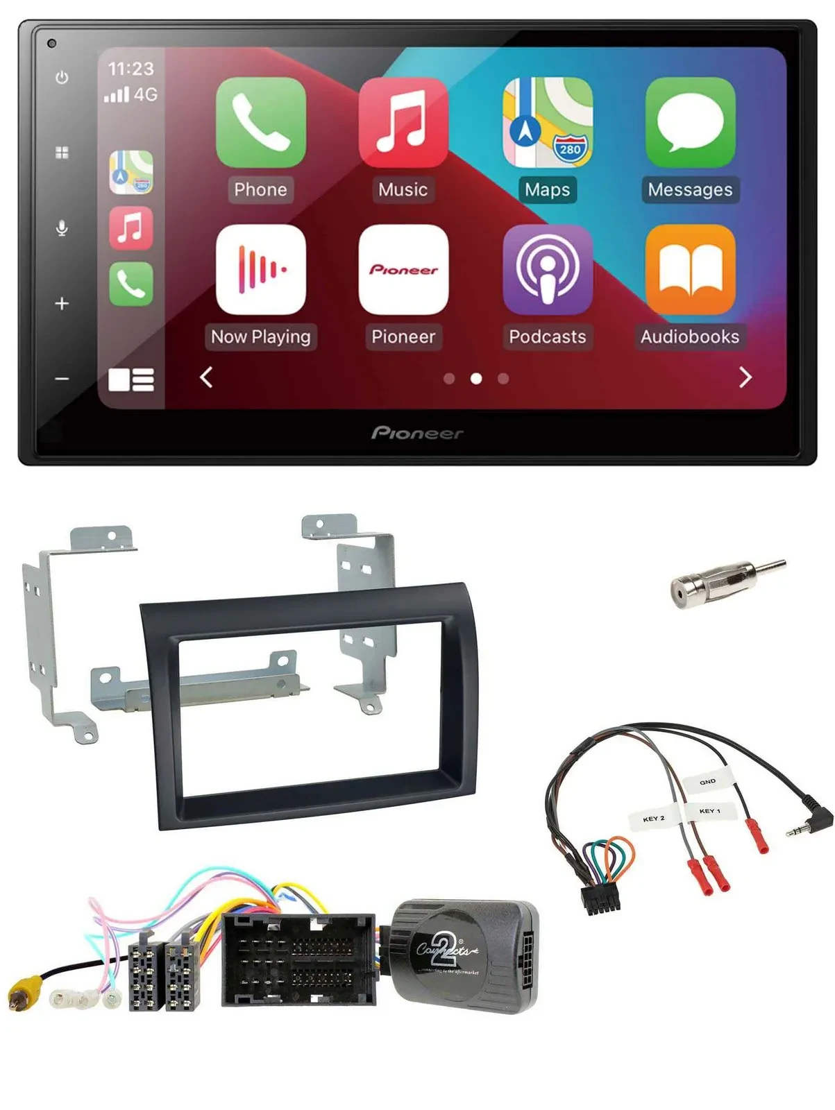 Автомагнитола для Citroen Jumper (с 2014) Pioneer 2DIN, DAB, Bluetooth, USB, черный