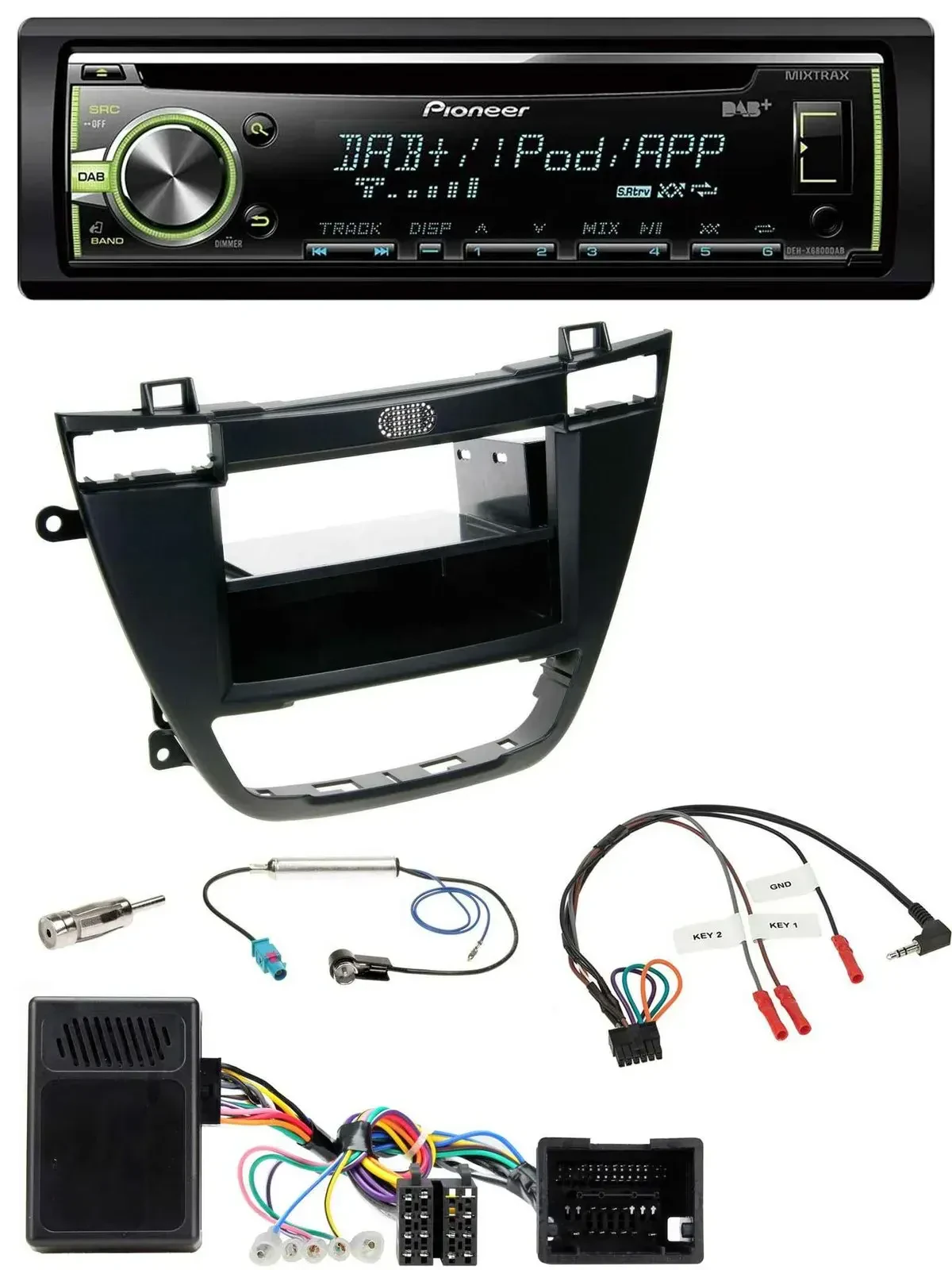 Автомагнитола Pioneer DAB, USB, MP3, CD для Opel Insignia (с 2008), черный