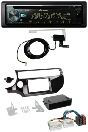 Pioneer MP3 AUX CD USB DAB Autoradio für Kia Rio UB ab 2015 piano-schwarz