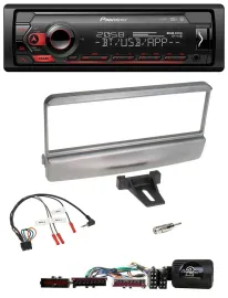 Автомагнитола Pioneer USB, DAB, Bluetooth, для Ford Mondeo 2000–2002, серебристая