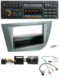 Blaupunkt USB DAB SD Lenkrad Bluetooth Autoradio für Seat Leon 2005-2010 dunkelg