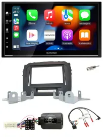 Kenwood DAB USB Bluetooth 2DIN Lenkrad Autoradio für Suzuki Vitara LY ab 04/2015