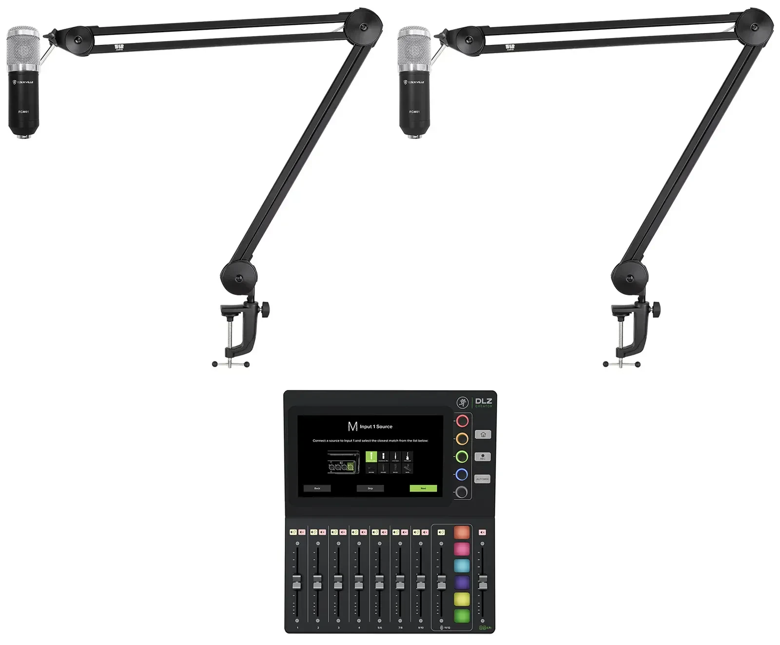 Комплект для подкастов Mackie DLZ Creator+(2) RCM01+(2) Broadcast Boom