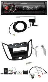 Pioneer MP3 Lenkrad CD DAB USB Autoradio für Ford C-Max Kuga matt schwarz